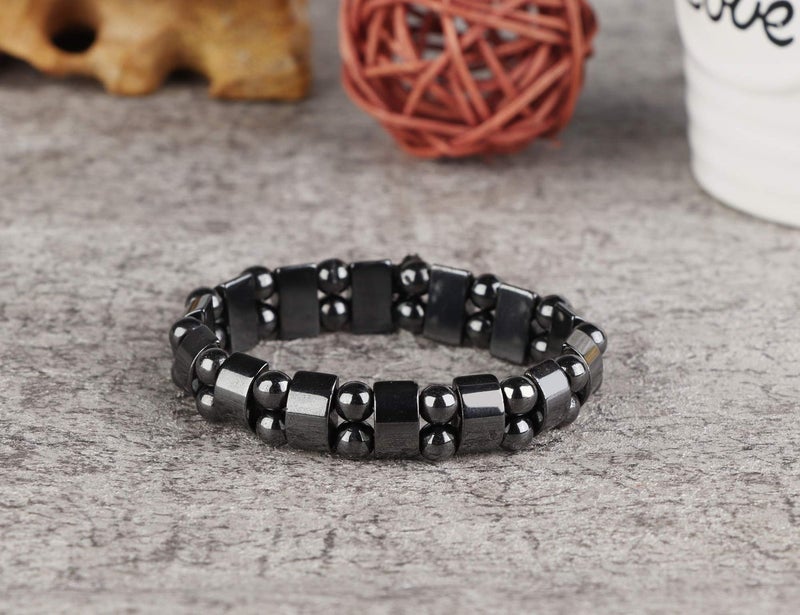THUNARAZ 4Pcs Hematite Bracelet for Men Women Bangle Bracelet Magnetic Tiger Eye Bracelets - Image 4